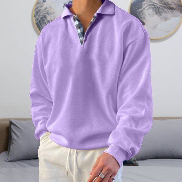 Gentleman Ocean Casual Cashmere Basic Sweater-Comfort & Reliable