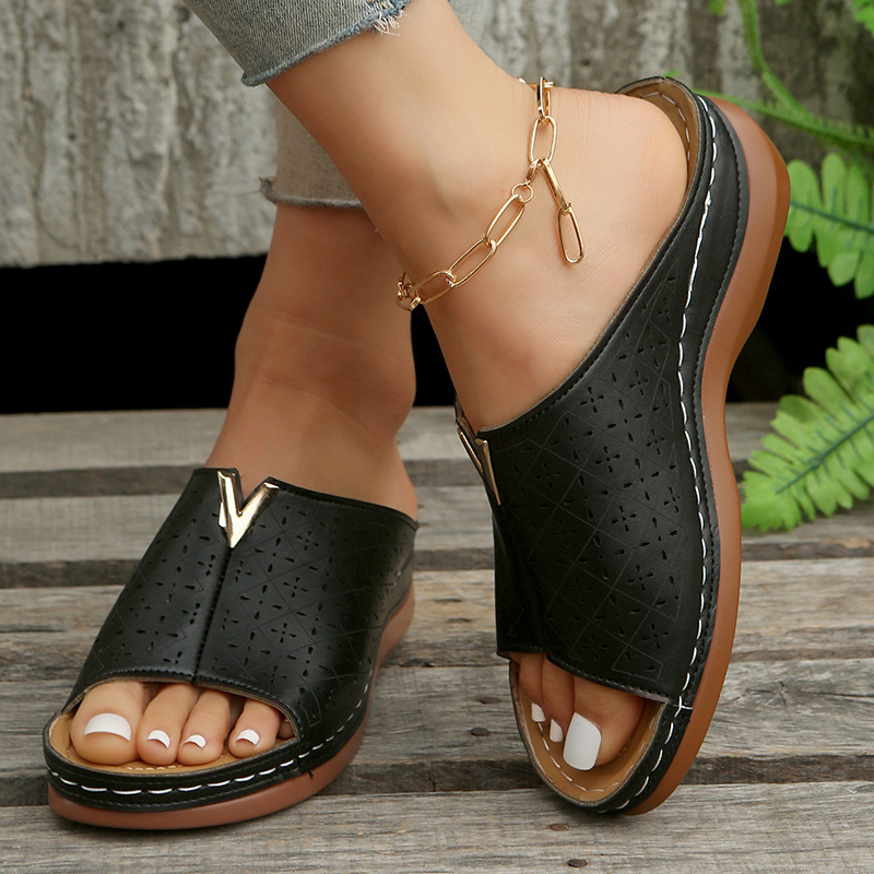 Last Day 50 OFF Women's Platform Sandals Wedge Ankle Strap Open Toe Sandals-Comfort & Reliable