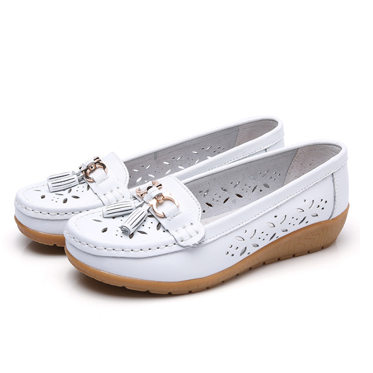Women's hollow soft leather breathable sandals