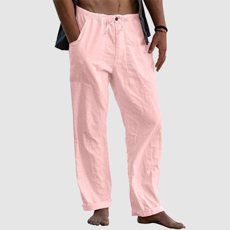 Men's linen beach casual loose-fitting pants-Comfort & Reliable