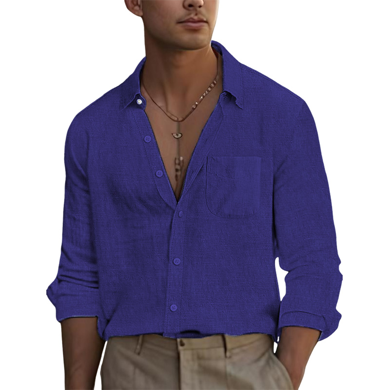 Men's Linen Casual Shirt-Comfort & Reliable