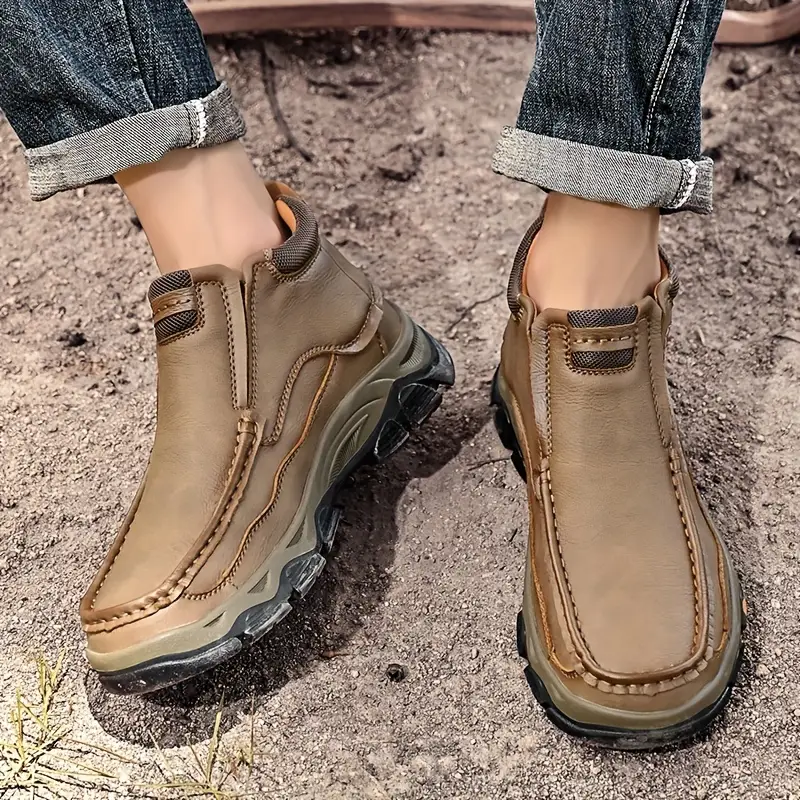 ⏰70% OFF Only today - 2025 Hot selling men's casual thick-soled non-slip orthopedic leather boots-Comfort & Reliable