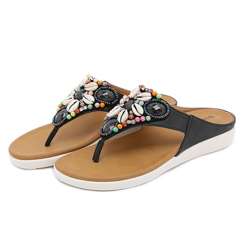 Women's Retro Non-slip Open Toe Flip Flops - SIKETU-Comfort & Reliable