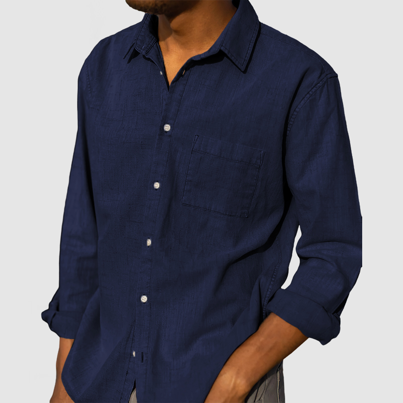 Men's Daily High Quality Cotton Linen Shirt-Comfort & Reliable