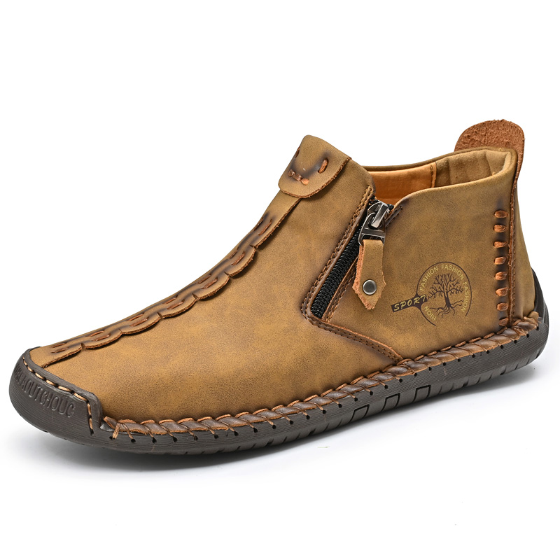 🚶‍♀👢50% OFF !!!⏱️Clearance!!✨Women's Casual Fashion Non-slip Leather Medieval Slip-on Boots-Comfort & Reliable