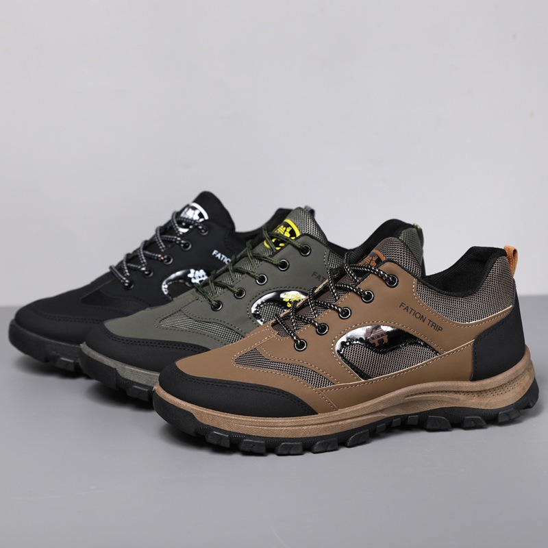 Men's Waterproof Breathable Lightweight Arch Support Hiking Shoes for Plantar Fasciitis-Comfort & Reliable