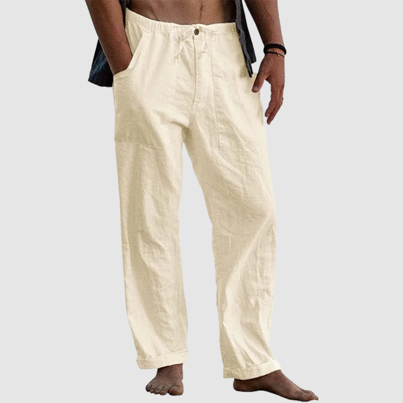 Men's linen beach casual loose-fitting pants-Comfort & Reliable