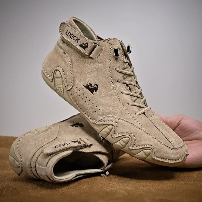⏰Promotion - 60% OFF🔥Barefoot Shoes Italian - Suede Velcro High Boots-Comfort & Reliable