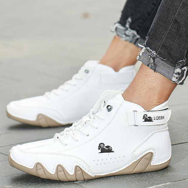 ⏰Promotion - 60% OFF🔥Barefoot Shoes Italian - Suede Velcro High Boots-Comfort & Reliable