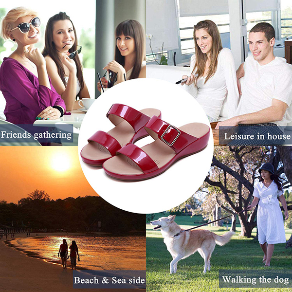 Women's Summer Casual Comfort Air Cushion Leather Sandals-Comfort & Reliable