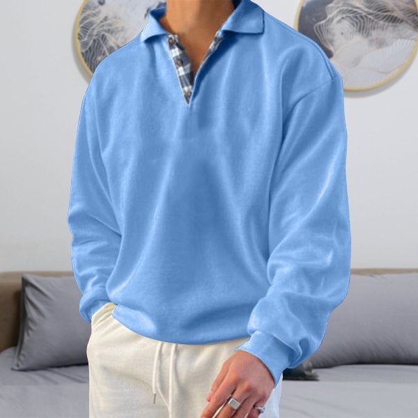 Gentleman Ocean Casual Cashmere Basic Sweater-Comfort & Reliable