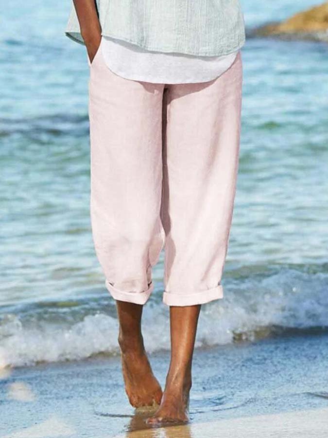 Women's Cotton Linen Comfortable Casual Pants-Comfort & Reliable