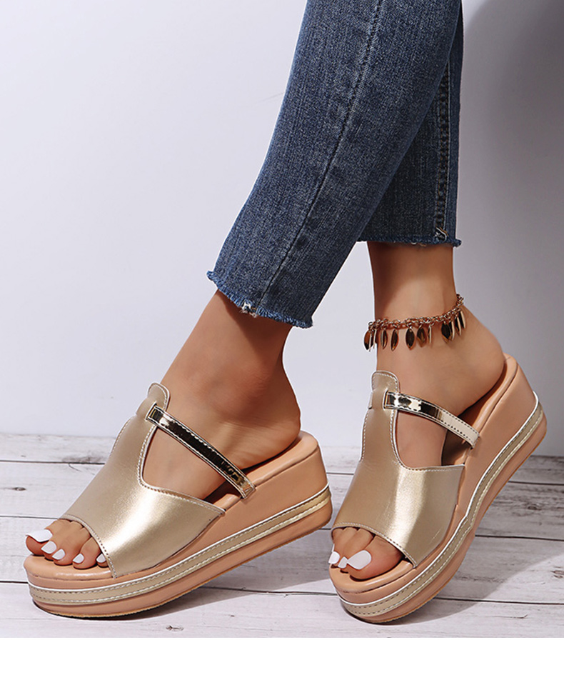 Women's Slip-on Casual Wedge Sandals-Comfort & Reliable