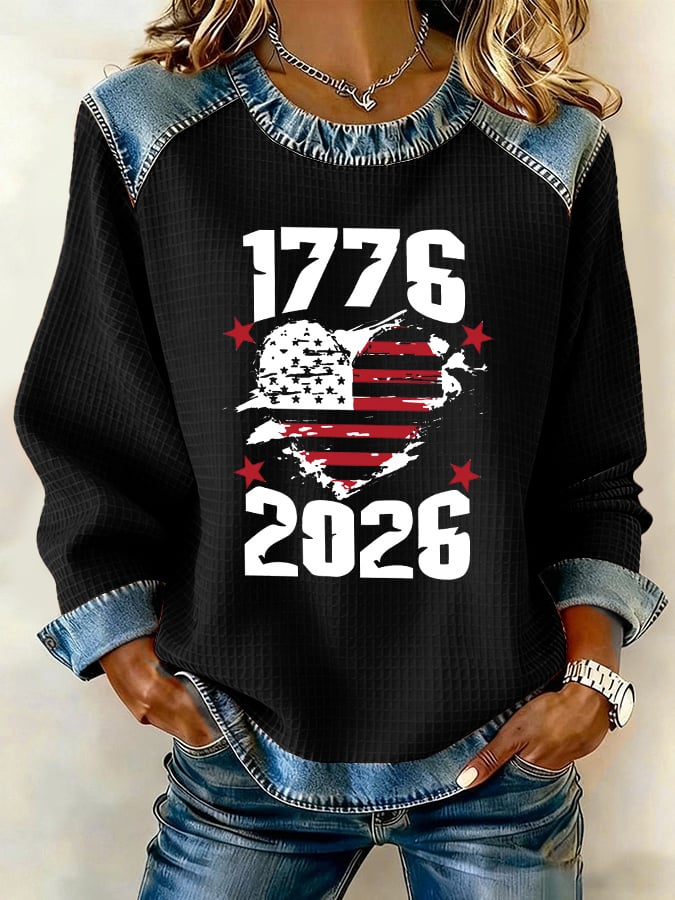 Women's 250th Anniversary USA Print Sweatshirt-Comfort & Reliable