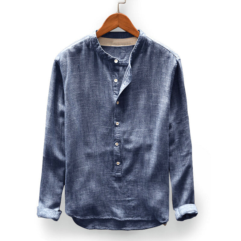 Provence Linen Cotton Long-Sleeve Shirt-Comfort & Reliable