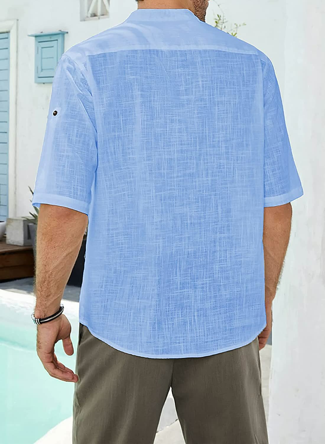Premium Linen Comfortable Casual Short-Sleeve Shirts-Comfort & Reliable