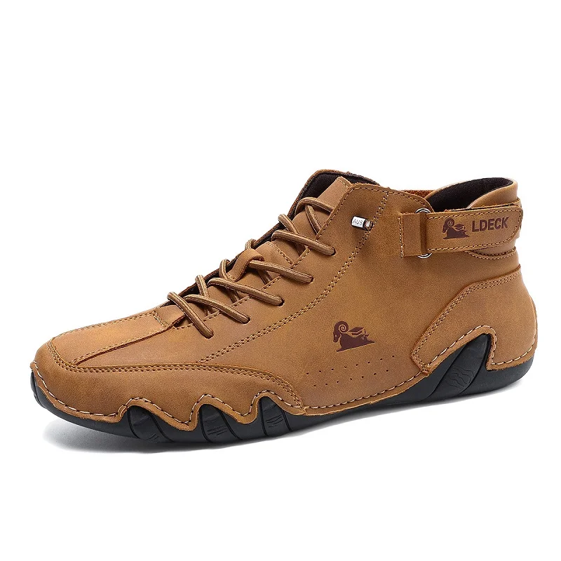 ⏰Promotion - 60% OFF🔥Barefoot Shoes Italian - Suede Velcro High Boots-Comfort & Reliable