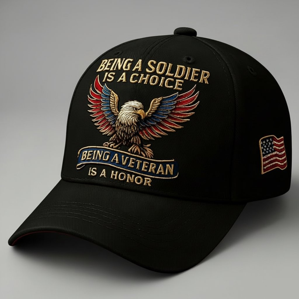 🦅“Being a Soldier⚔️Being a Veteran” Commemorative Cap🧢-Comfort & Reliable