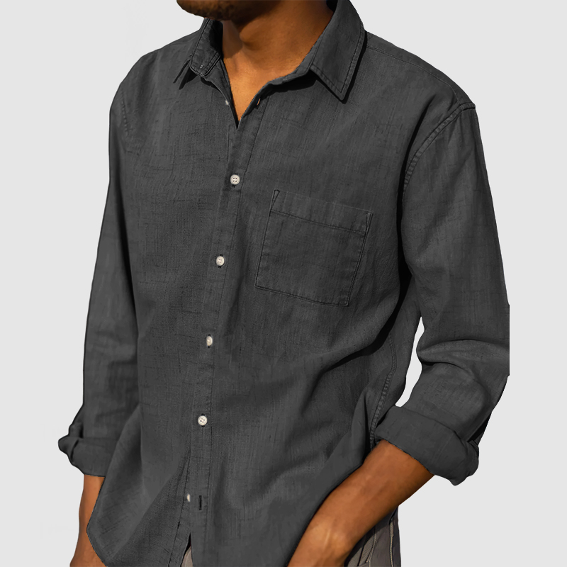 Men's Daily High Quality Cotton Linen Shirt-Comfort & Reliable