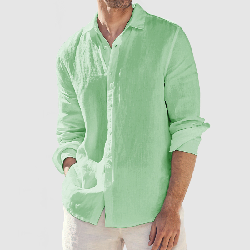 Men's Beach Casual Cotton Shirt-Comfort & Reliable