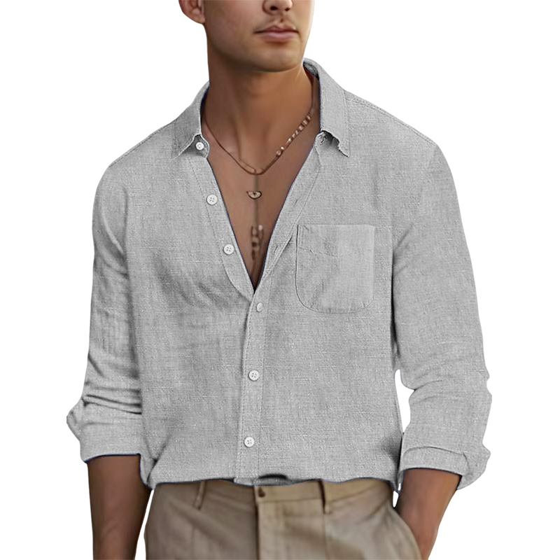 Men's Linen Casual Shirt-Comfort & Reliable