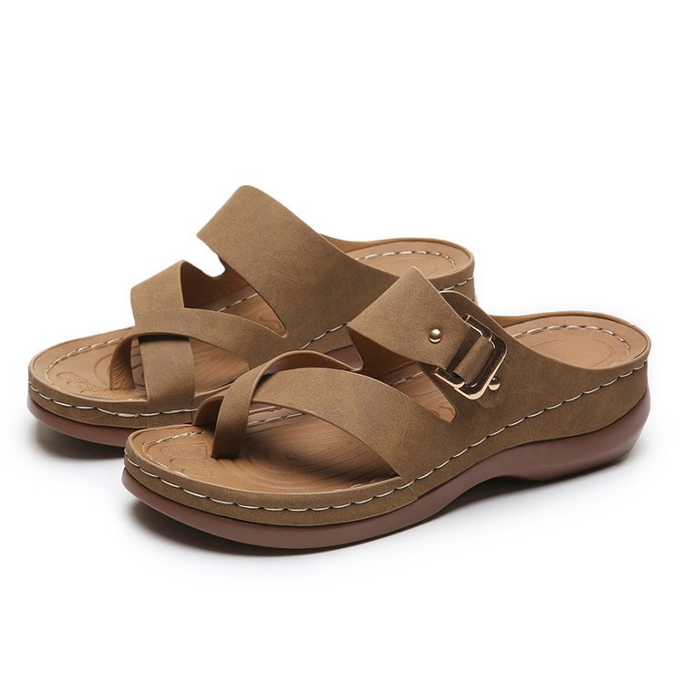 Women's Arch Support Casual Leather Sandals-Comfort & Reliable