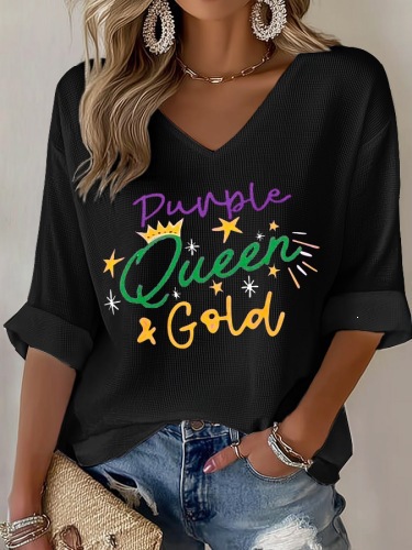 Women's American 250th Anniversary Three-Quarter Sleeve V-Neck Top