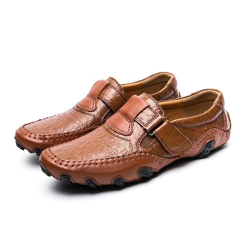 ⏰Last Day 50% OFF🔥 Men's Handmade Genuine Leather Slip-On Loafers-Comfort & Reliable