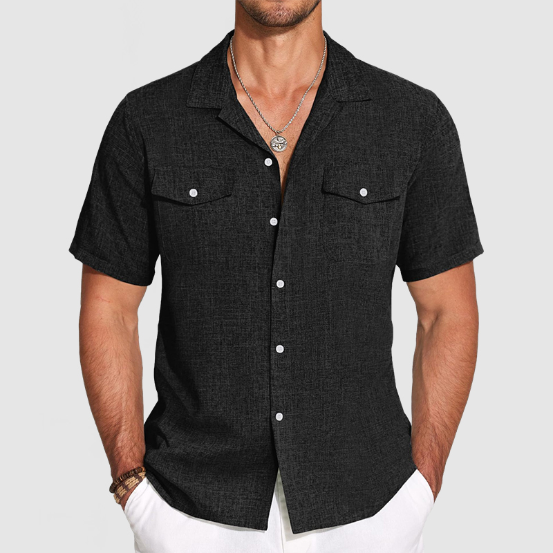 Men's Casual Cotton & Linen Vacation Style Shirt-Comfort & Reliable