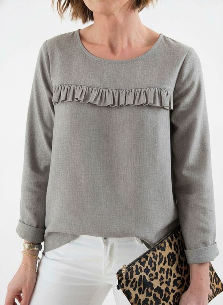New Arrivals🔥 Women's Round Neck Denim Top