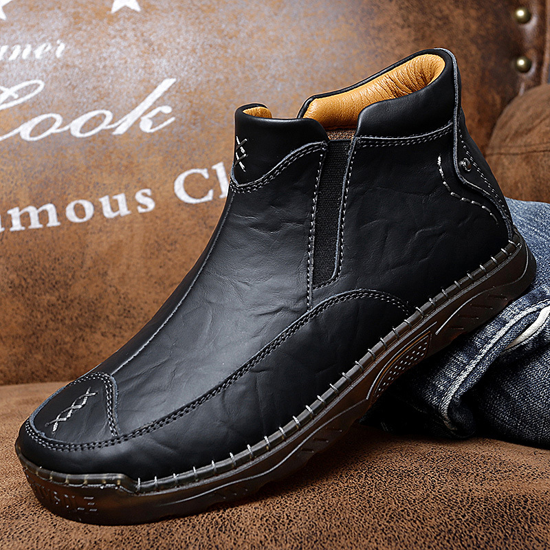 (🔥CLEARANCE SALE - 70% OFF)Men's Outdoor Casual Handmade Cowhide Boots-Comfort & Reliable