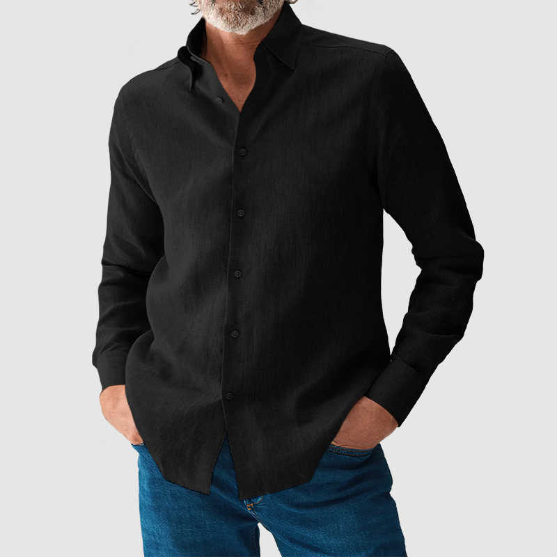 Men's Casual Daily Premium Cotton Linen Shirt-Comfort & Reliable