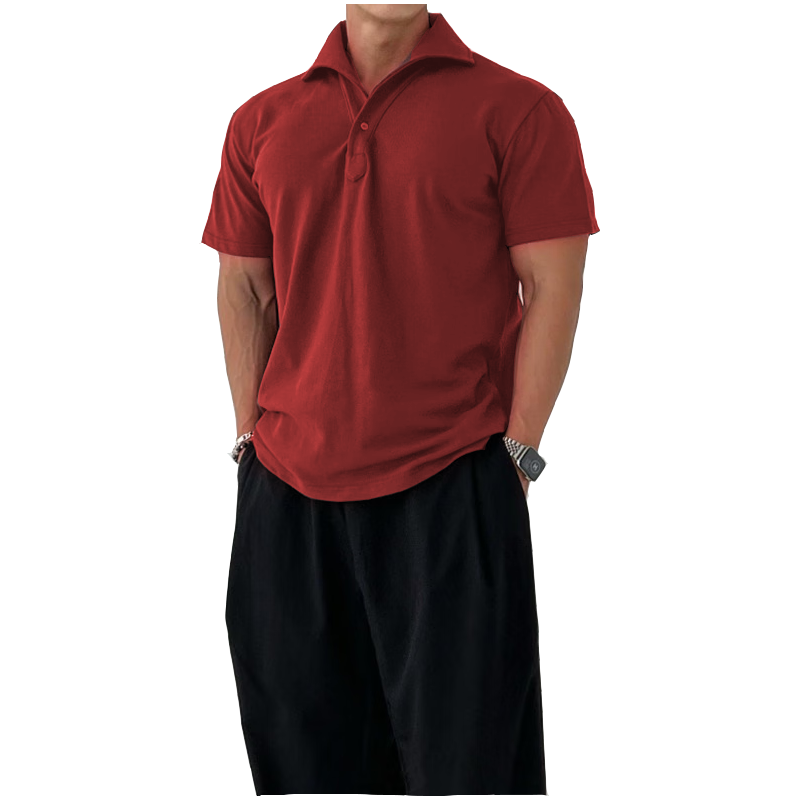 Gentlemans business Short Sleeve Fitness T Shirt-Comfort & Reliable
