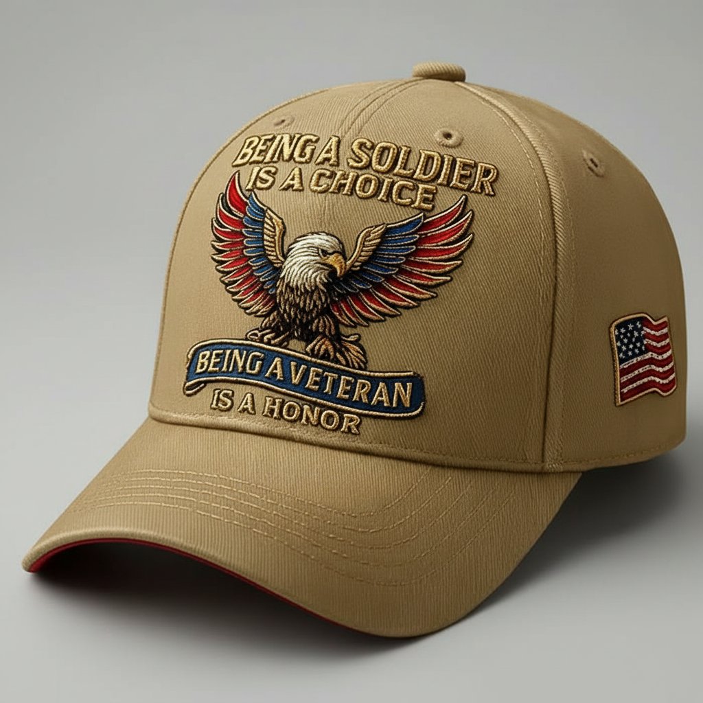🦅“Being a Soldier⚔️Being a Veteran” Commemorative Cap🧢-Comfort & Reliable