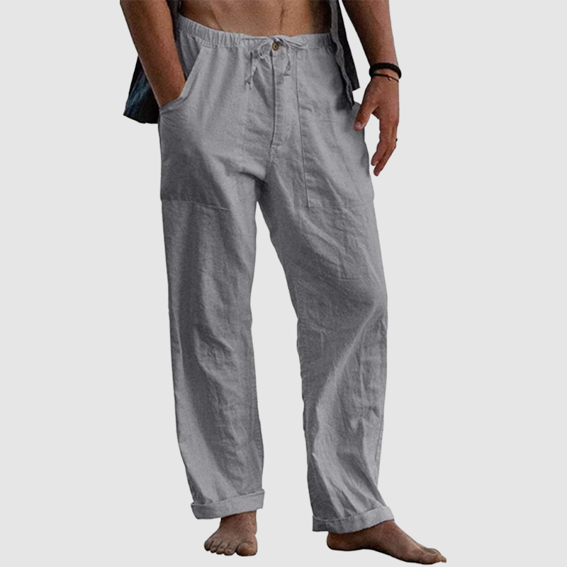 Men's linen beach casual loose-fitting pants-Comfort & Reliable
