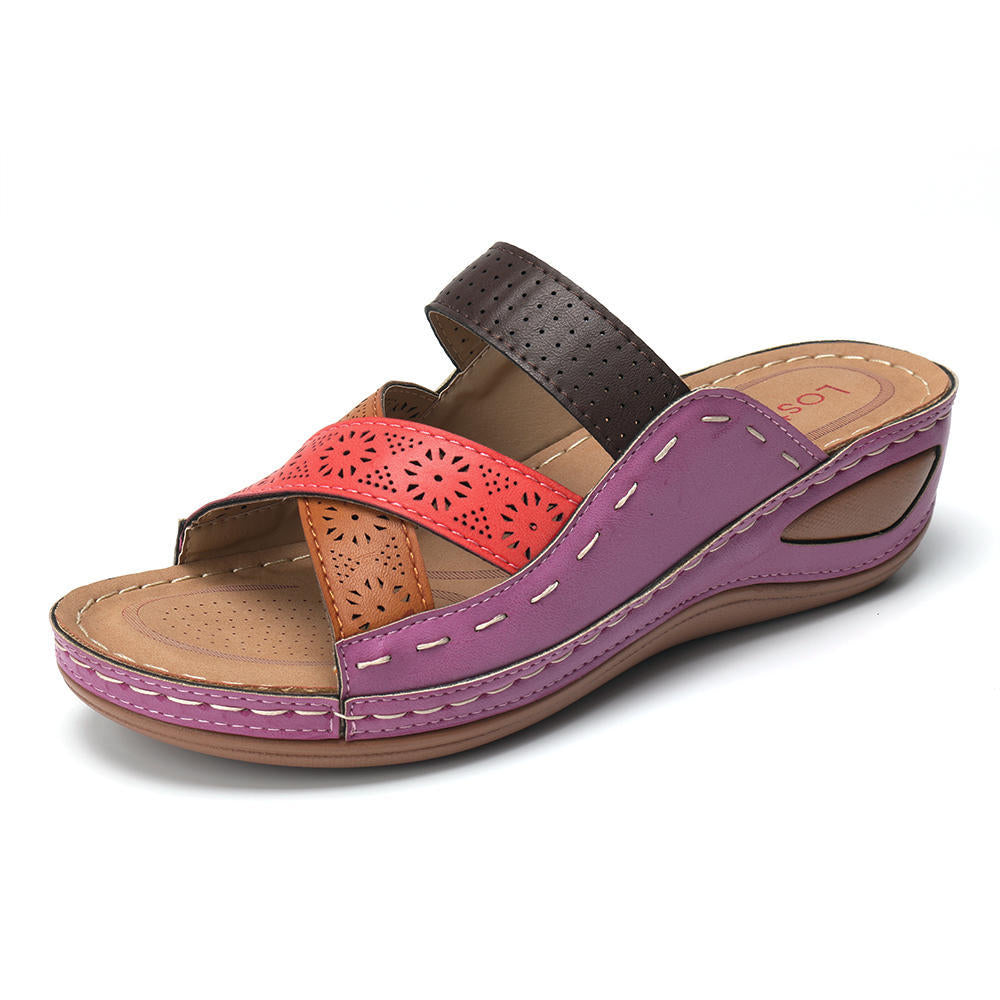 Women's Orthopedic Arch Support Wedge Slippers-Comfort & Reliable