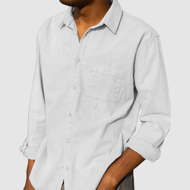 Men's Daily High Quality Cotton Linen Shirt-Comfort & Reliable