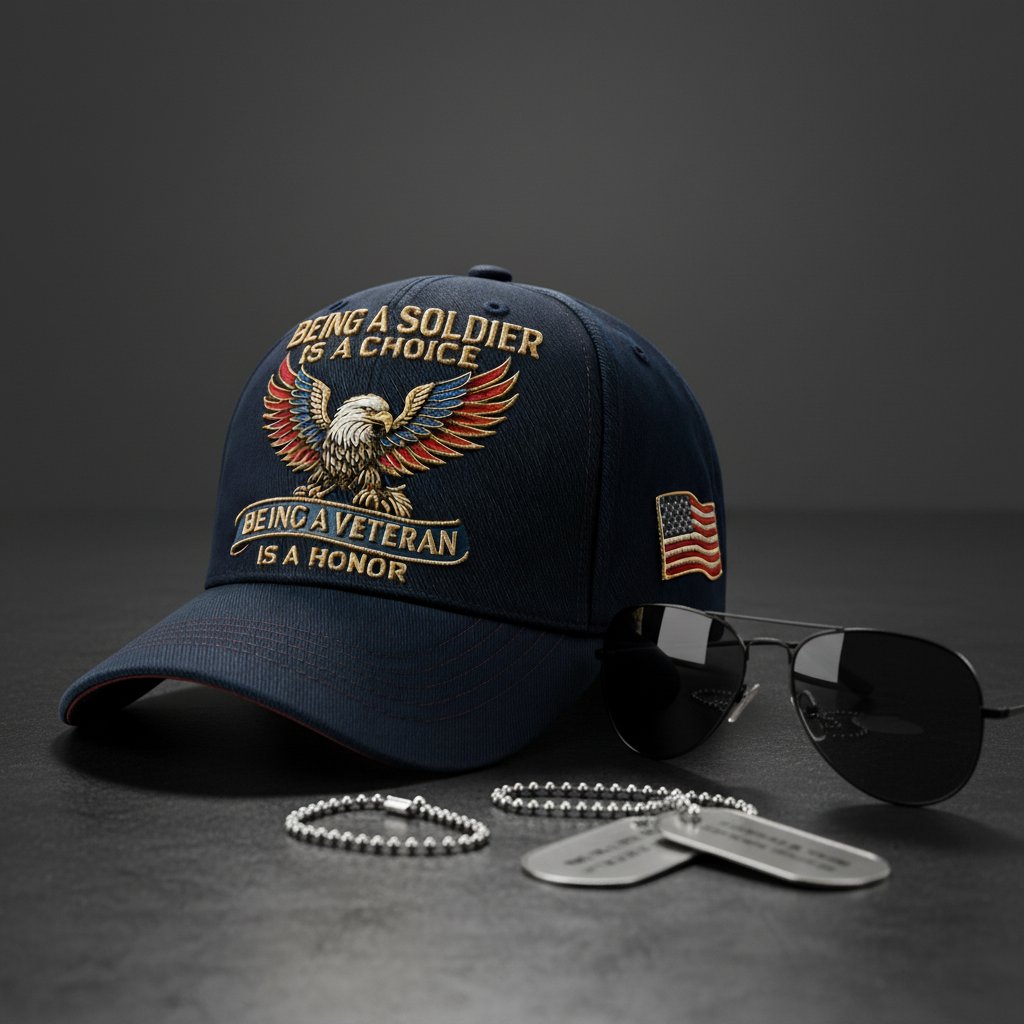 🦅“Being a Soldier⚔️Being a Veteran” Commemorative Cap🧢-Comfort & Reliable