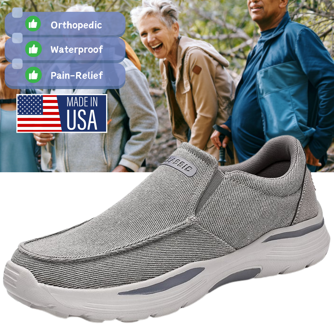 Men's Daily Canvas Wear Proof Orthopedic Walking Shoes🔥BUY 2 FOR FREE SHIPPING🔥Best seller!-Comfort & Reliable