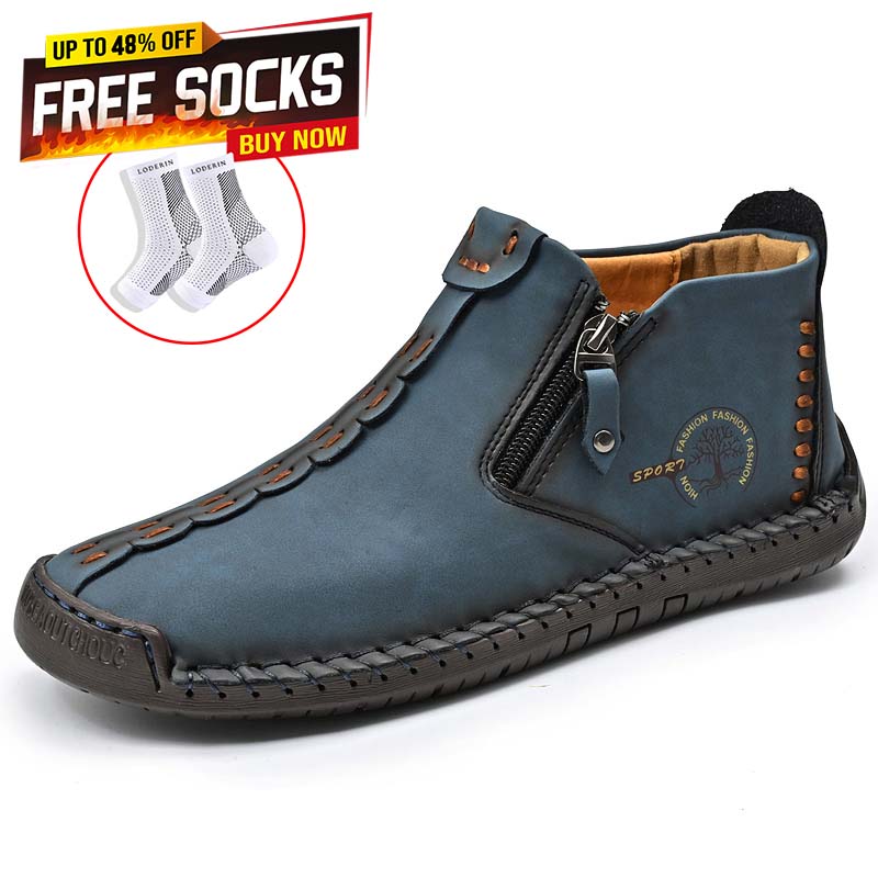 🚶‍♀👢50% OFF !!!⏱️Clearance!!✨Women's Casual Fashion Non-slip Leather Medieval Slip-on Boots-Comfort & Reliable