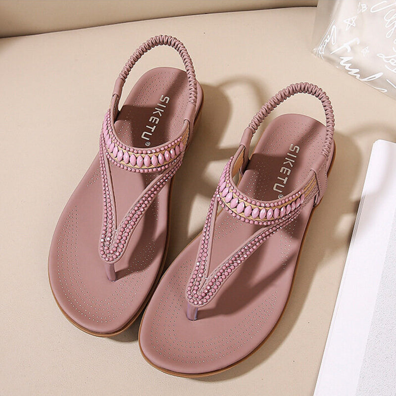 Women's Comfy Arch Support Flat Sandals - SIKETU-Comfort & Reliable