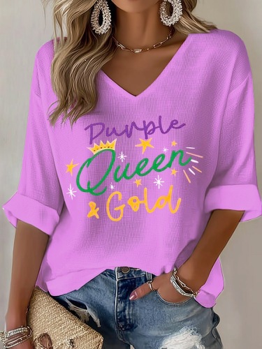 Women's American 250th Anniversary Three-Quarter Sleeve V-Neck Top