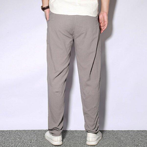 Men's casual linen beam pants-Comfort & Reliable