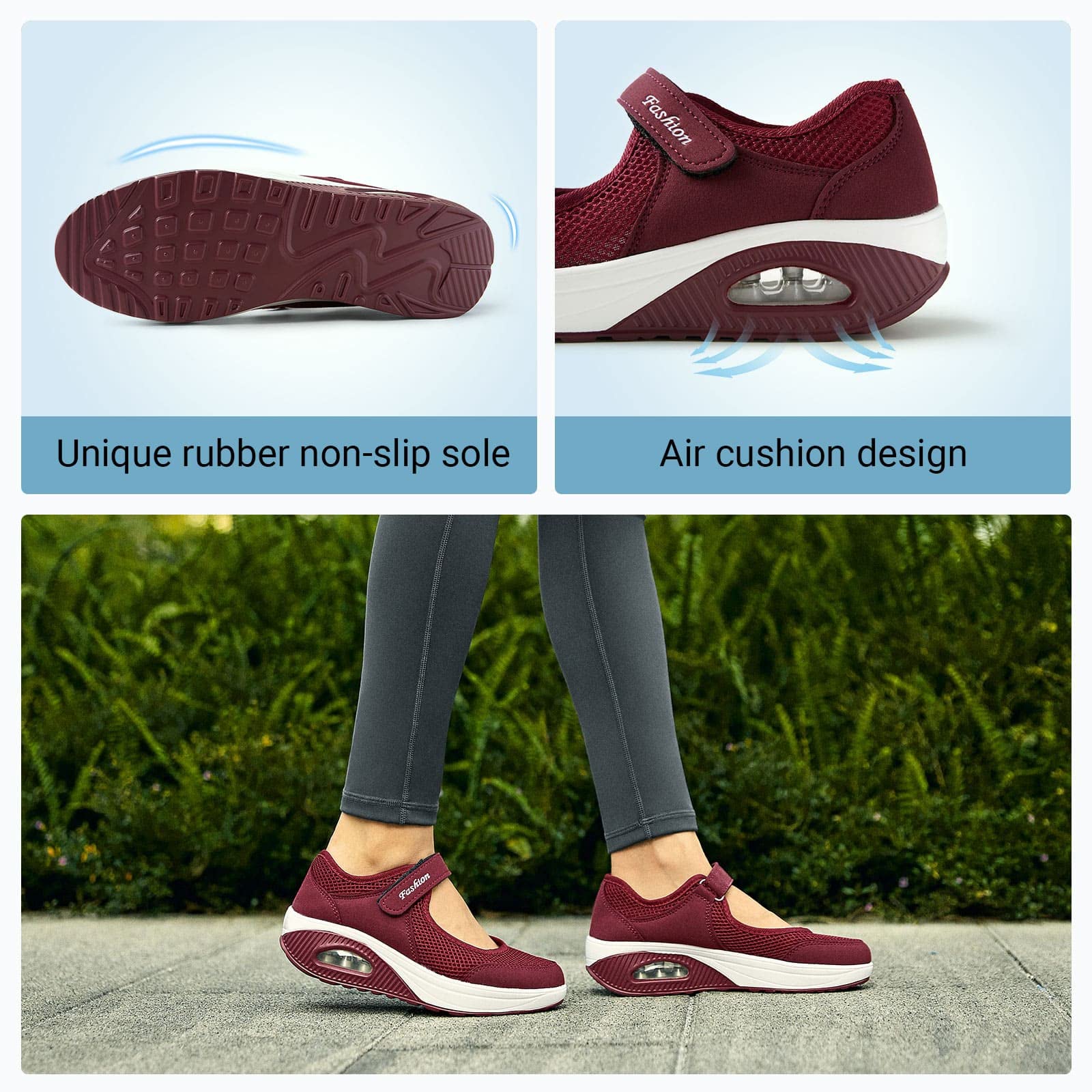 🔥2024 Hot Sale🔥Comfortable Velcro Shoes Non-Slip Work Shoes Lightweight-Comfort & Reliable