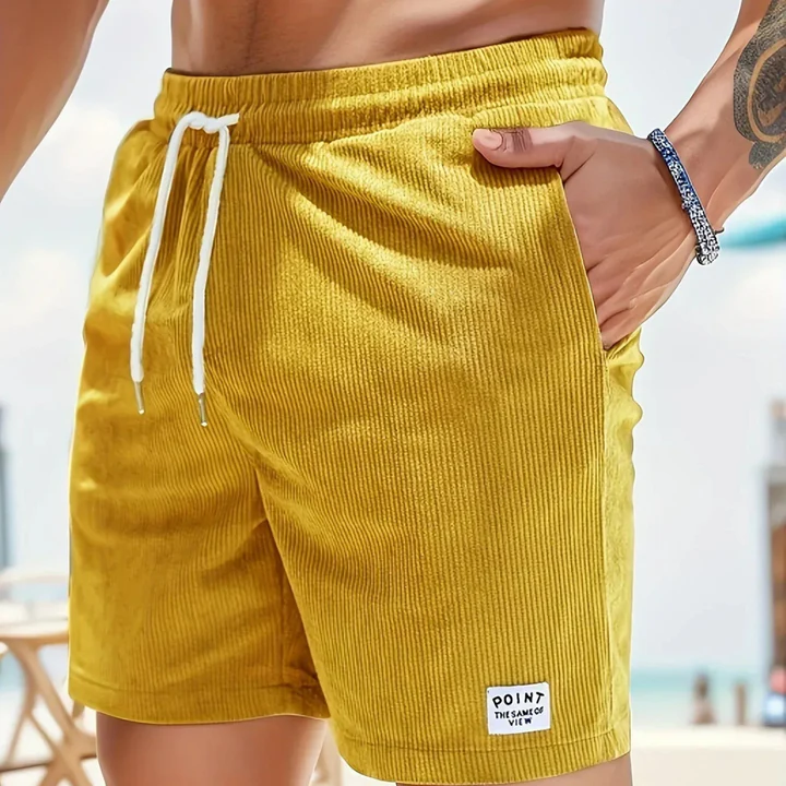 Men's corduroy shorts-Comfort & Reliable