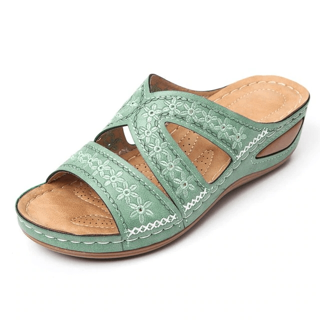 🔥Last Day Special Sale-Premium Orthopedic Thick Platform Slipper Sand-Comfort & Reliable