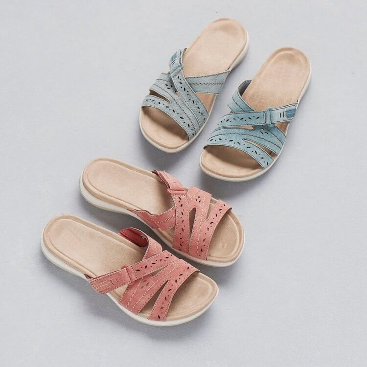 New Comfortable Leather Belt Slippers-Comfort & Reliable