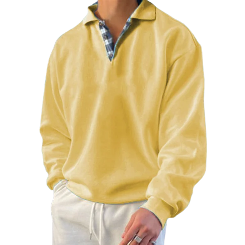 Gentleman Ocean Casual Cashmere Basic Sweater-Comfort & Reliable