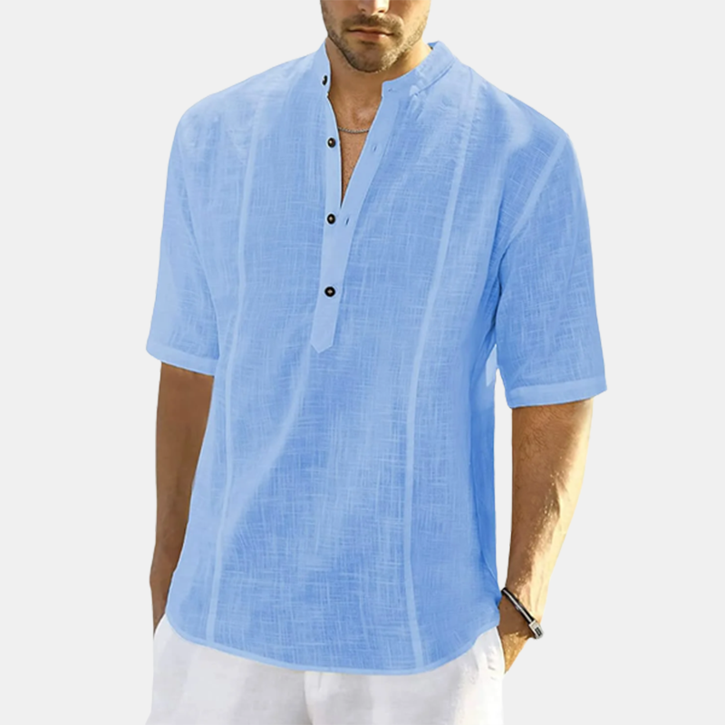 Premium Linen Comfortable Casual Short-Sleeve Shirts-Comfort & Reliable
