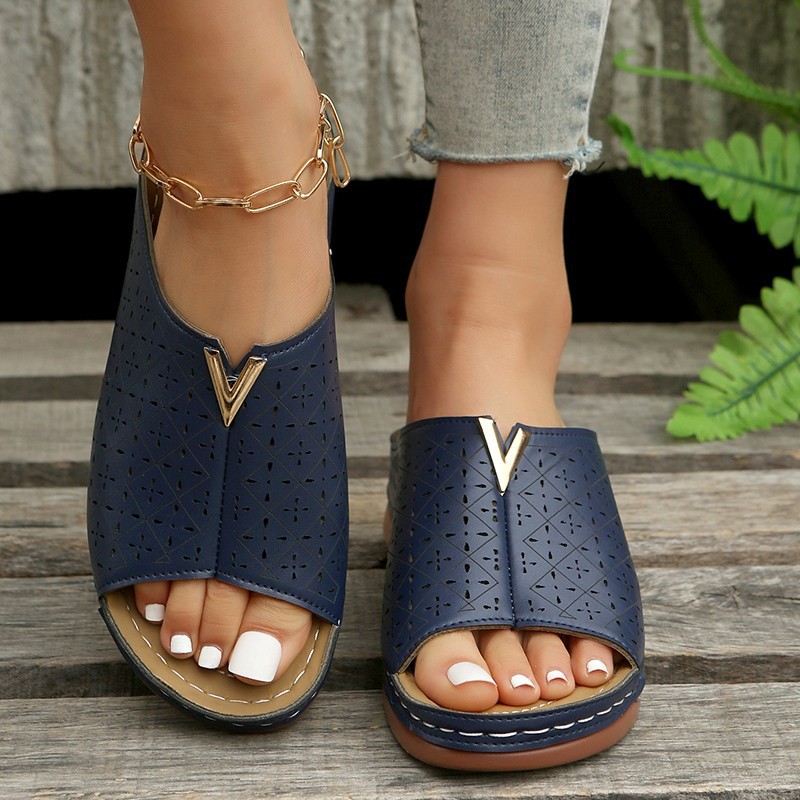 Last Day 50 OFF Women's Platform Sandals Wedge Ankle Strap Open Toe Sandals-Comfort & Reliable